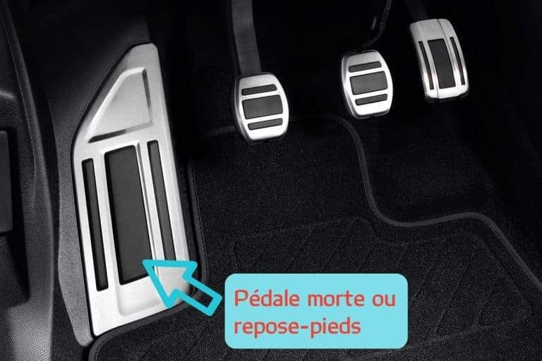 Fermer Le Pied En Appuyant Sur La Pédale D'une Voiture Pour