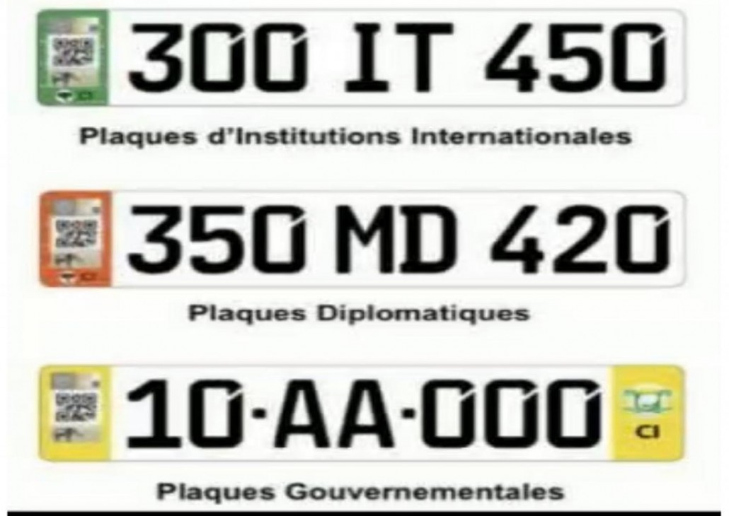 Plaques d'immatriculation privées ivoiriennes : comment ça marche ? 