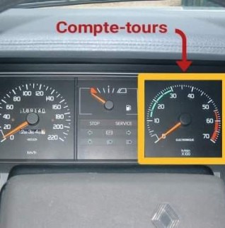 Compte-Tours De Voiture Indicateur De Voiture 375 - Pouce